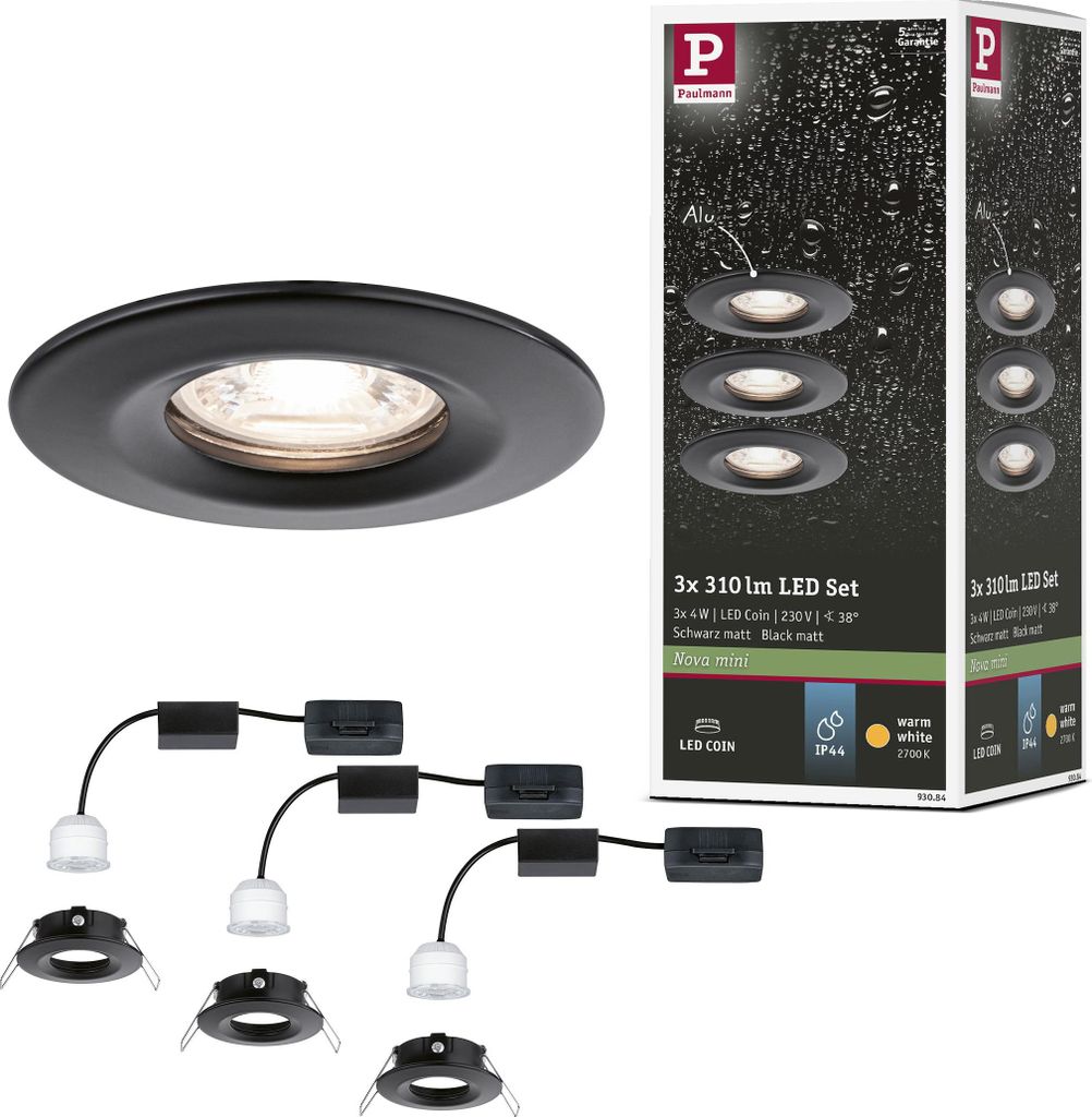 Paulmann LED Einbauleuchte Nova Mini Basisset starr Produktbild 