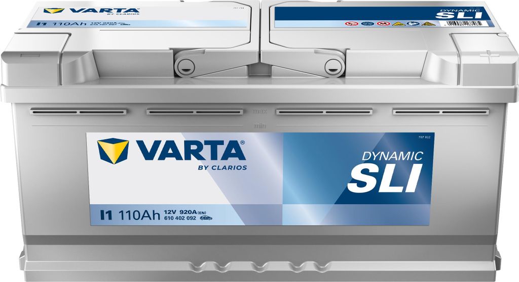 VARTA Dynamic SLI ­I1 Starterbatterie 12V 110Ah 920A/EN B13 Produktbild 