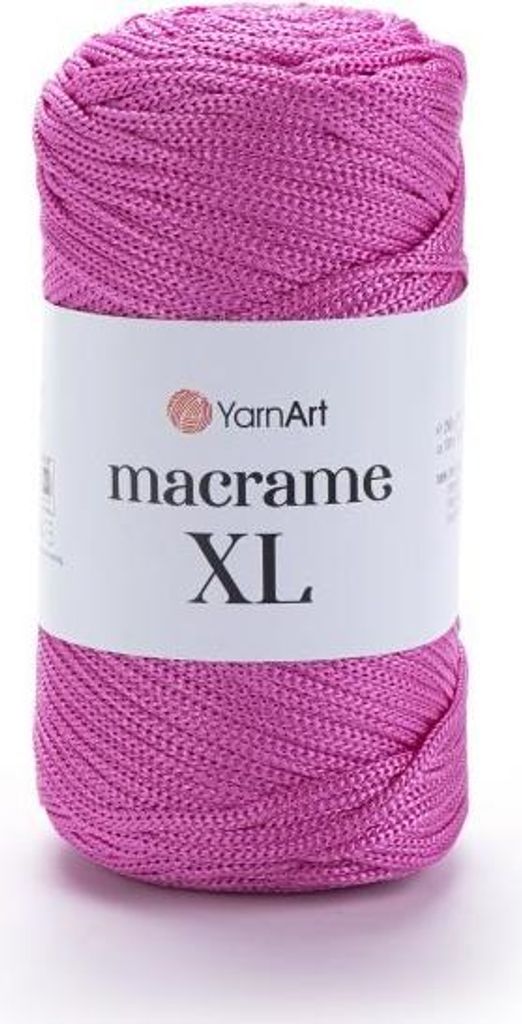 YarnArt Macrame XL 3mm 130m Polyester-Garn in Kühlrosa, Produktbild 