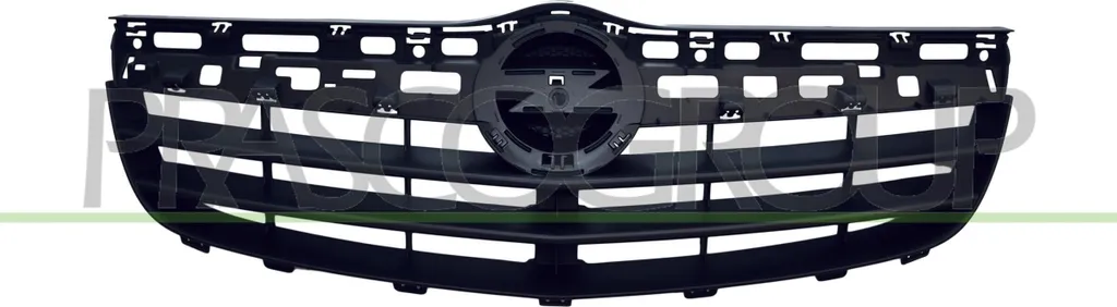 Rénovation calandre pour Opel Agila B - Grille PRASCO OP3052001 Noire