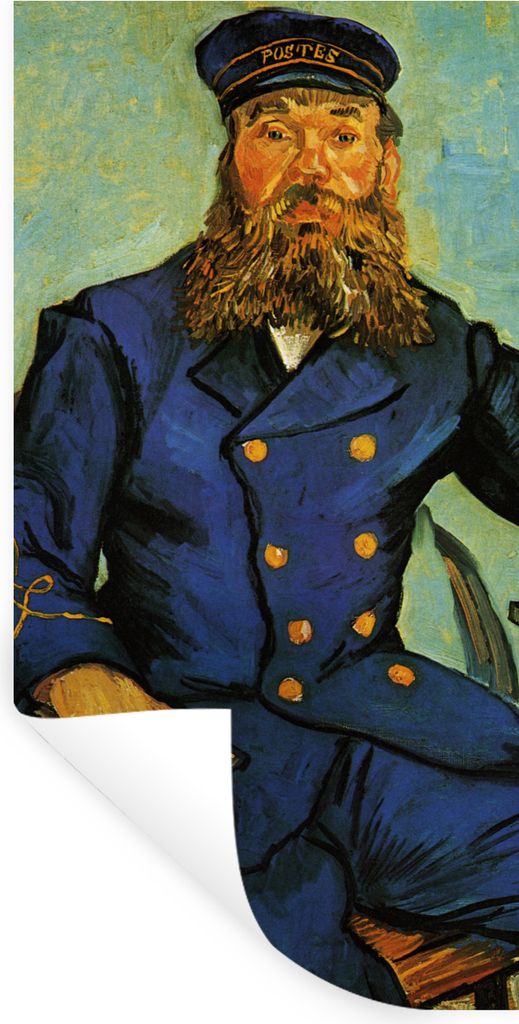 MuchoWow Wandtattoo Wandsticker Wandaufkleber Porträt von Joseph Roulin - Vincent van Gogh 80x160 cm Selbstklebend und Repositionierbar - Sticke...