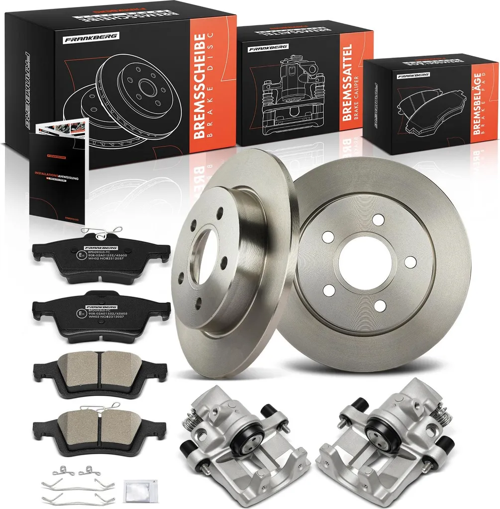Frankberg Kit de Freinage Arrière Étriers Disques Plaquettes Ford Focus II