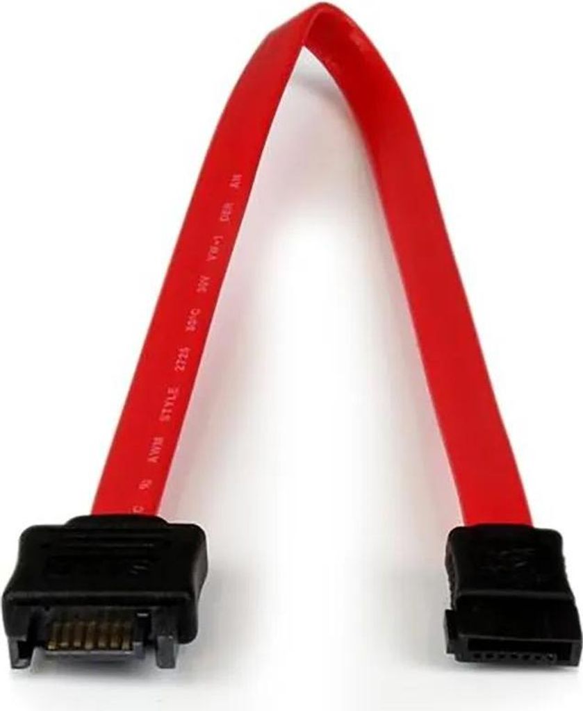 StarTech.com 30cm SATA-Verlängerungskabel, 0,3 m, SATA III, SATA 7-pin, SATA 7-pin, Männlich/Weiblich, Schwarz, Rot