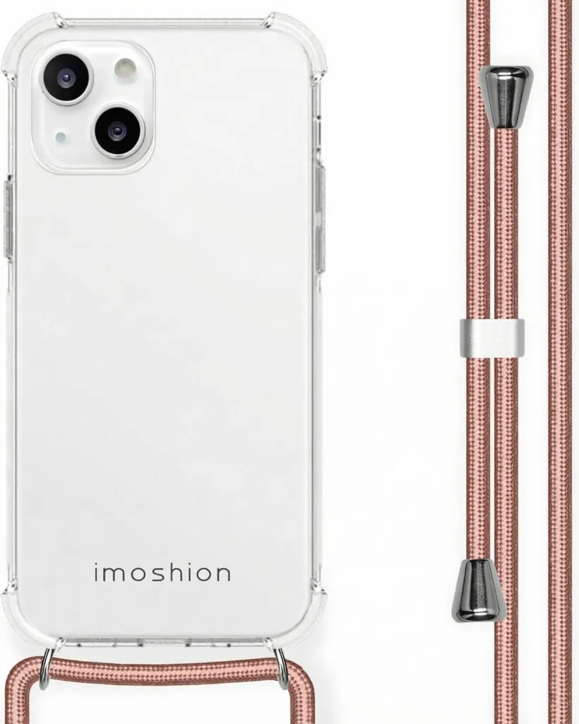 Custodia Protettiva imoshion iPhone 13 Mini Oro Rosa con Laccio