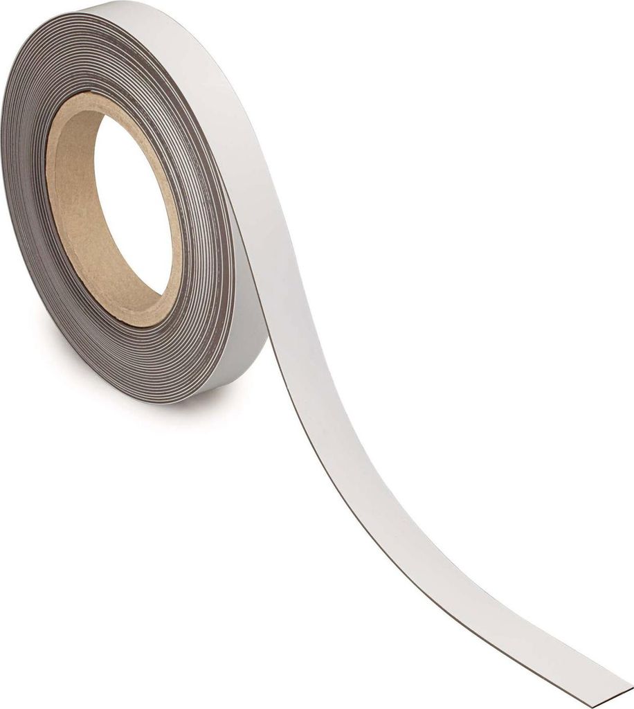 MAUL Kennzeichnungsband Metall 1 Stück 42 g/cm ² magnetisch kunststoffbeschichtet beschriftbar 10 m x 2 cm x 1 mm weiß