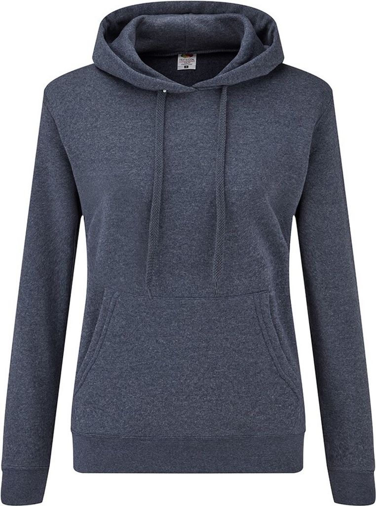Fruit of the Loom - "Classic" Sweatshirt mit Kapuze für Damen PC4079 (XS) (Marineblau meliert)
