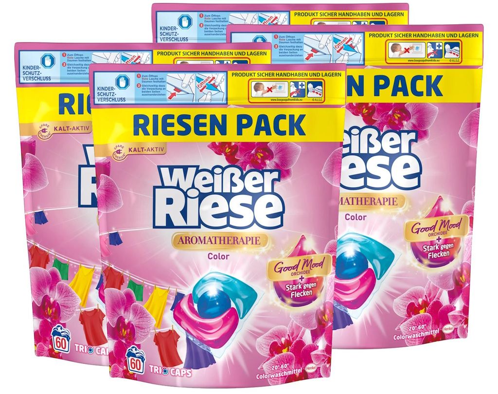 Weißer Riese Color Trio-Caps A-Th. Orchidee & Macadamiaöl, Produktbild 