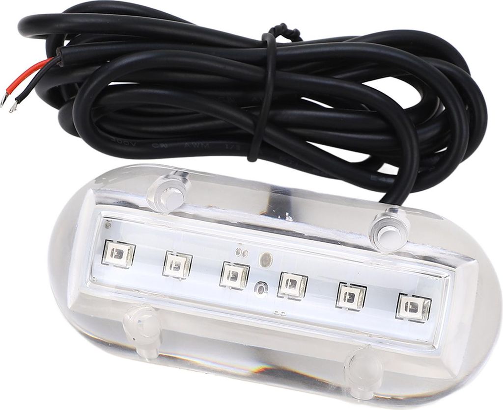Blaue LED-Unterwasserleuchte, IP68 wasserdicht, Marinebeleuchtung für Boote und Yachten, DC12V 1,1W 18LM