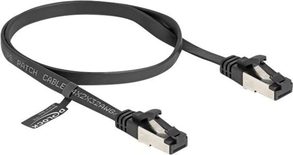 Cavo Rete Piatto Delock Cat.8.1 RJ45 0,5m - Alta Efficienza 40G