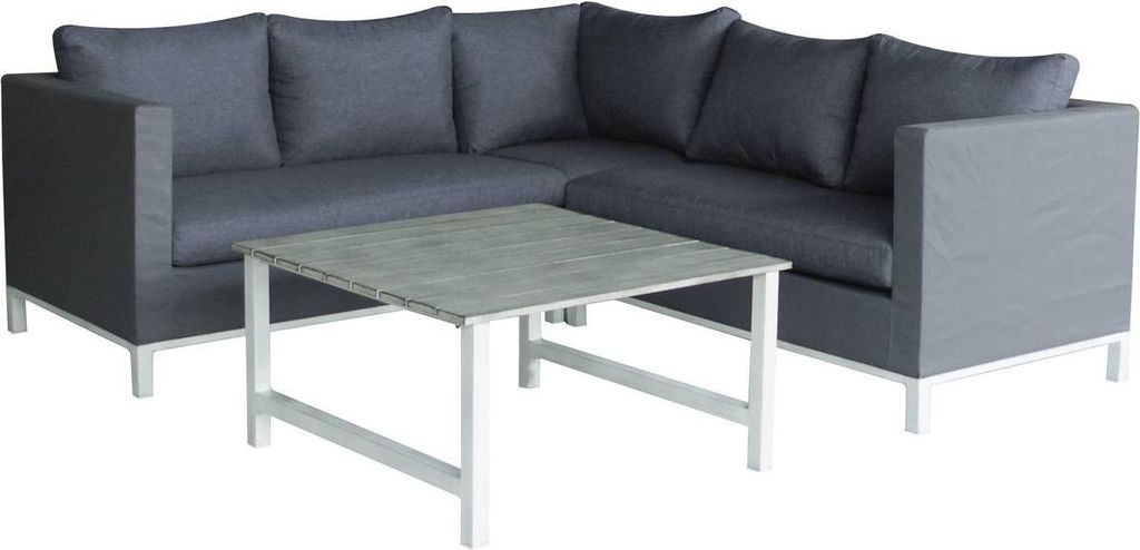 Gartenlounge aus Aluminium "Turin" - Phoenix - Grau