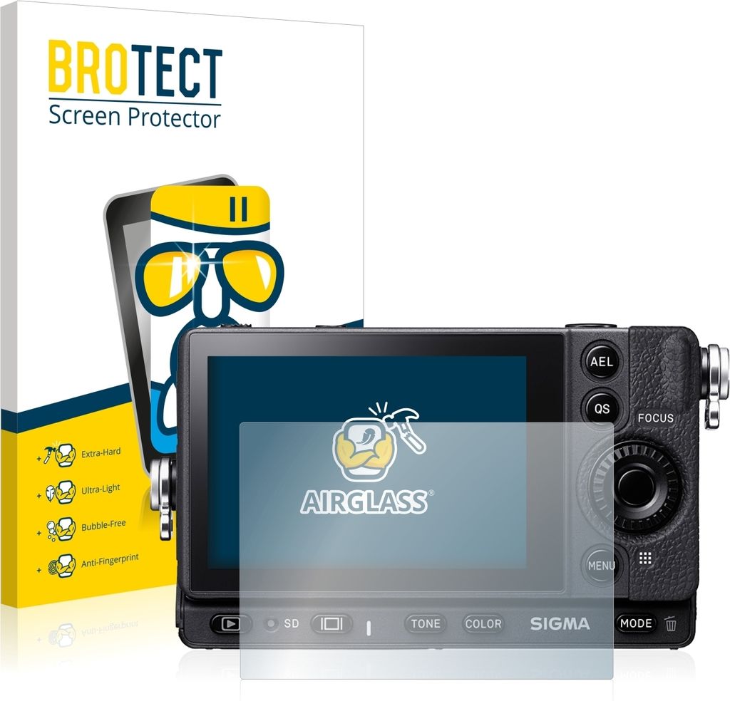 BROTECT Schutzglas für Sigma FP Schutzfolie Panzer Folie Glas Display Schutz klar