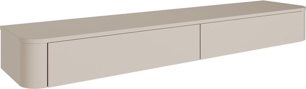 Selsey Luvio Slim – TV-Board hängend, Kaschmirgrau, 175 cm Produktbild 