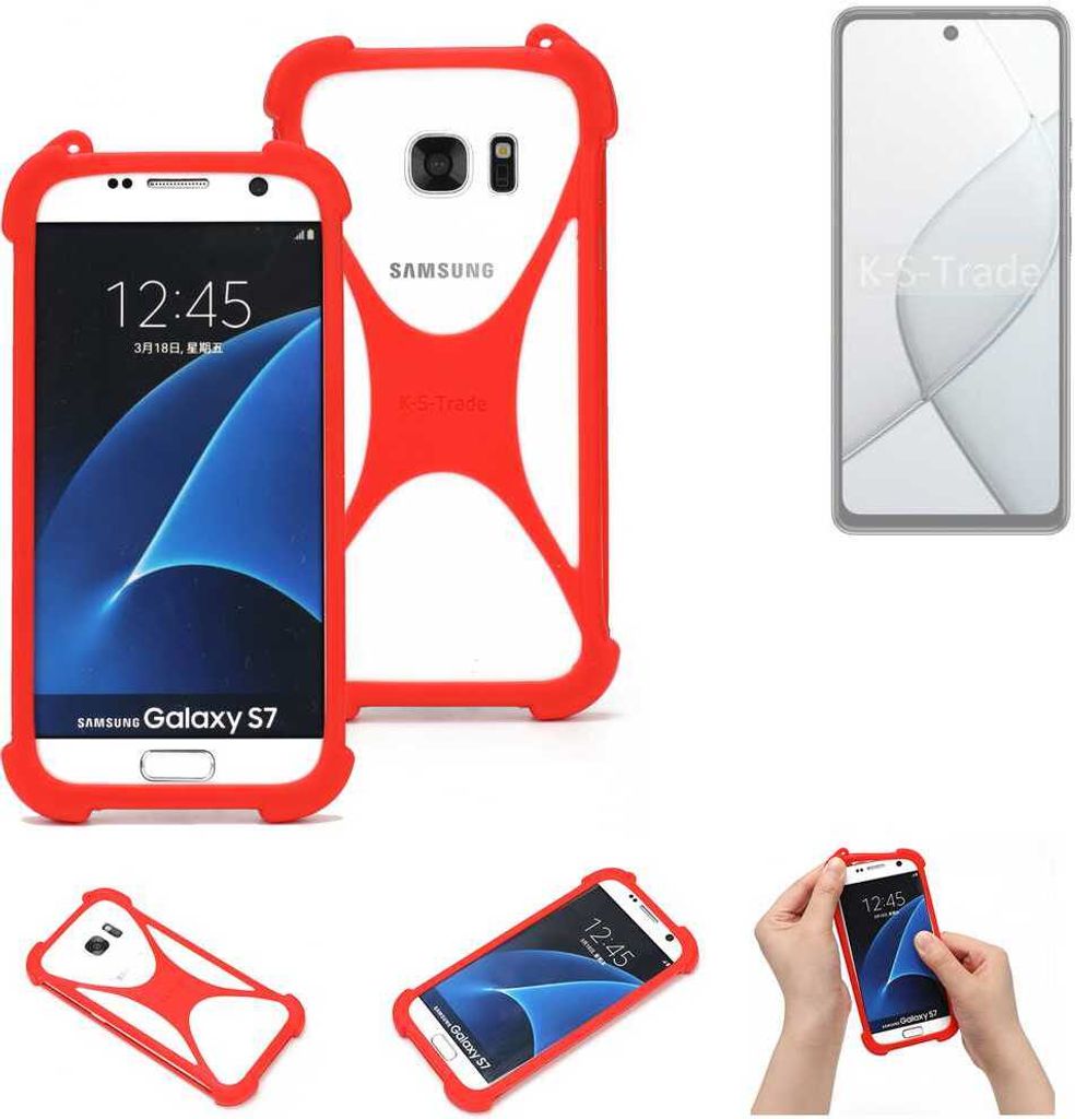 K-S-Trade Handy-Hülle kompatibel mit Tecno Spark 20 Pro 5G Schutz-Hülle Bumper Silikon Schutz Hülle Cover Case Silikoncase Silikonbumper TPU