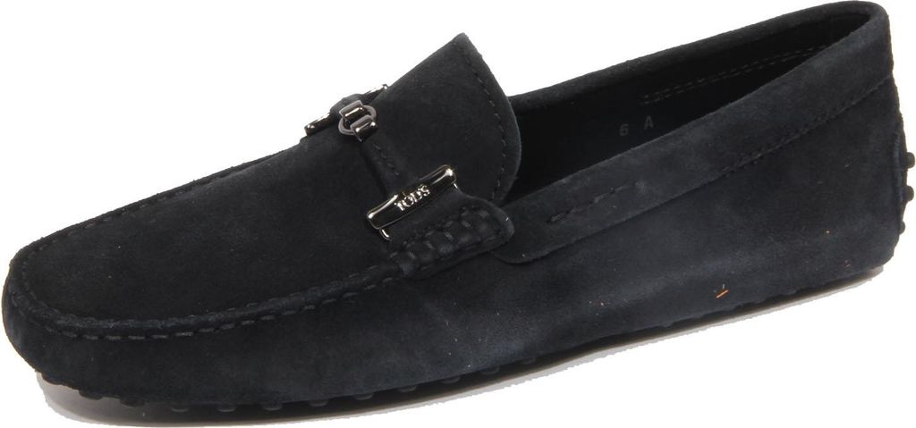 G2196 Mokassin Mann TOD'S dunkelblau Wildleder Slipper Schuh Mann