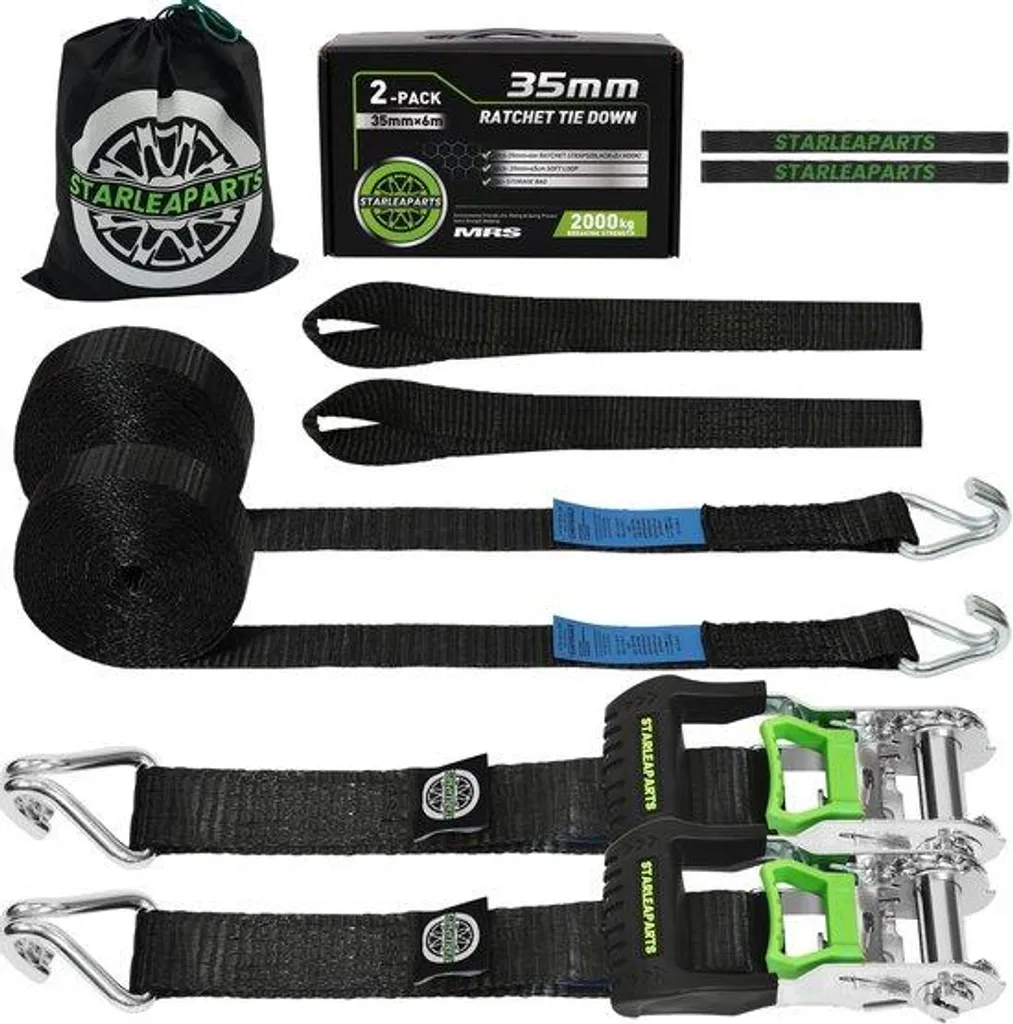 Kit d'amarrage de roue pour transport automobile et dépannage 6m x 35mm
