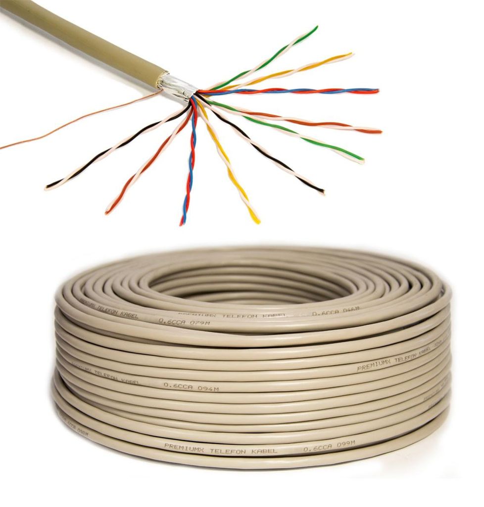 PremiumX 25m Telefonkabel 10x2x0,6mm J-Y(ST)Y Produktbild 