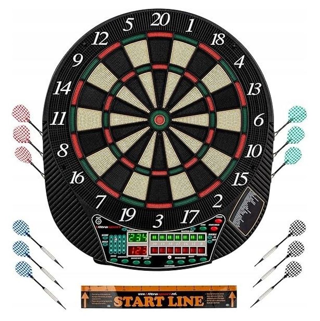 Ultrasport Electric Dartboard with or without Doors, Steel Produktbild 