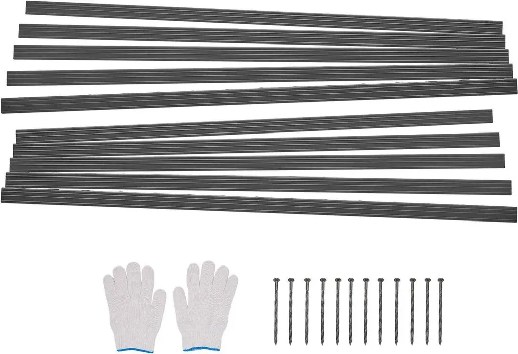 Aménagement extérieur bordures métalliques pliables pour cour et parc