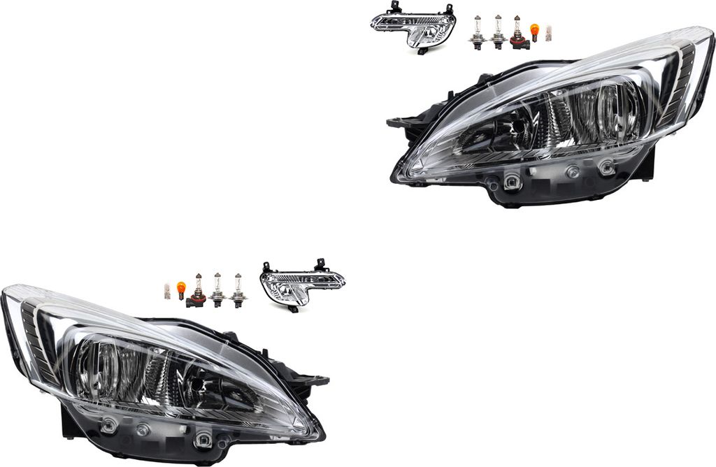 Johns, Scheinwerfer Osram Night Breaker Laser Satz passend für Peugeot 508 Nebel Leuc. 6206W3 9678393080 6208W3 9678393180 6206W2 6208W2