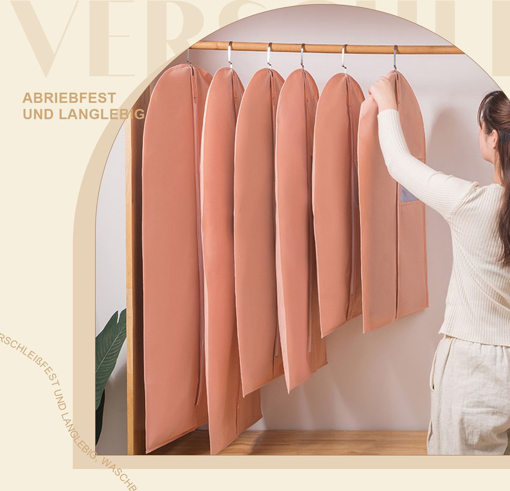 ZYEKIU 3er Set Kleidersäcke 60x80cm - Mottensicher & Atmungsaktiv