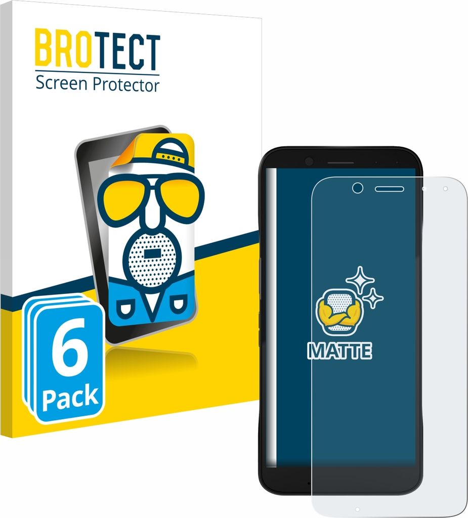 6x BROTECT Schutzfolie für Datalogic Memor 12 Displayschutz Displayschutzfolie Folie Matt Entspiegelungsfolie