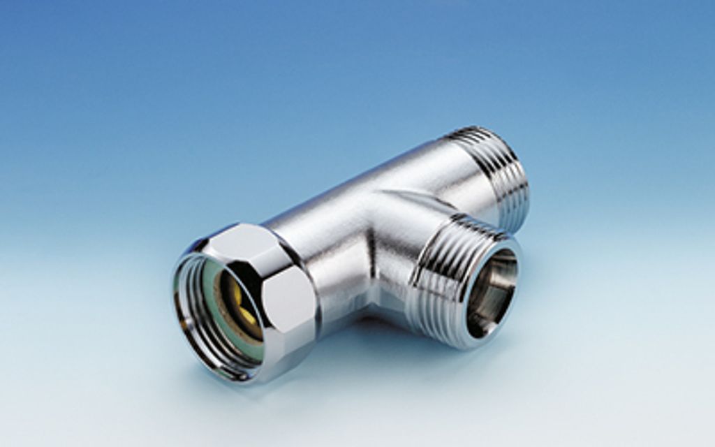 Naber T-Stück, chrom - Montagematerial