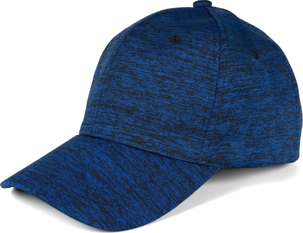 styleBREAKER Uni Baseball Cap mit melierter Oberfläche, 6-Panel Basecap, Klettverschluss verstellbar 04023083