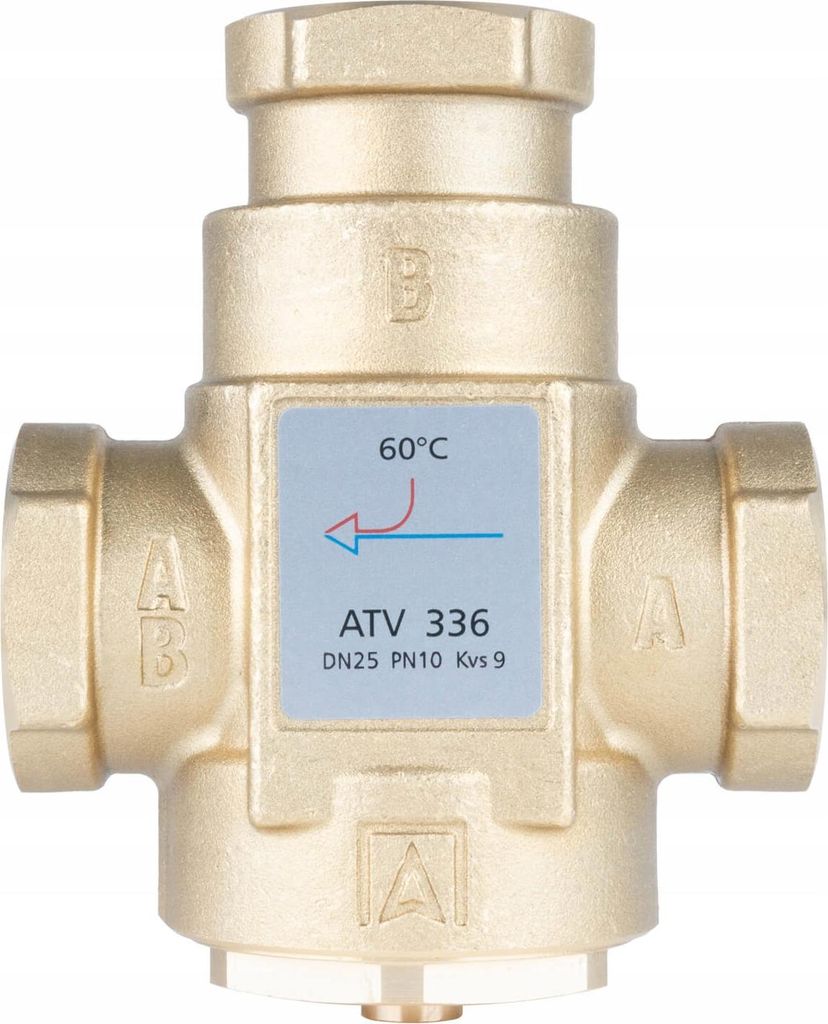 Afriso | Valvola Termostatica ATV 336 DN25 - Ottone - 60°C Immagine del prodotto 