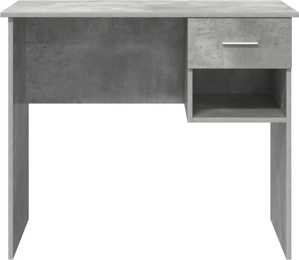 Scrivania Salvaspazio 90x49 cm Grigio Cemento vidaXL | Arredo Studio - 6