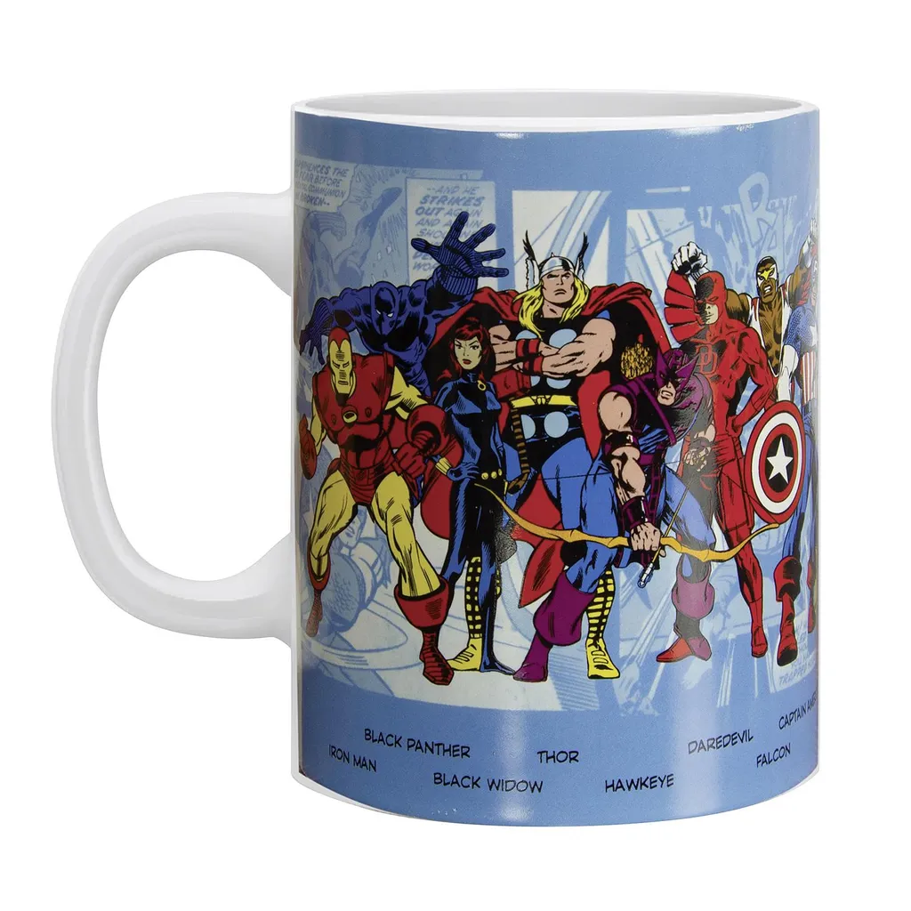 Tasse Marvel Comics Multicolore avec Imprimé Super-Héros Marvel de 33cl