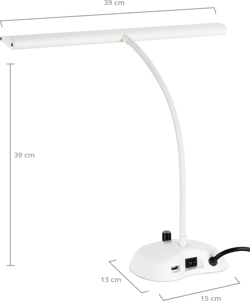 Lampe de piano LED blanche Proline dimmable haute précision visuelle - 4