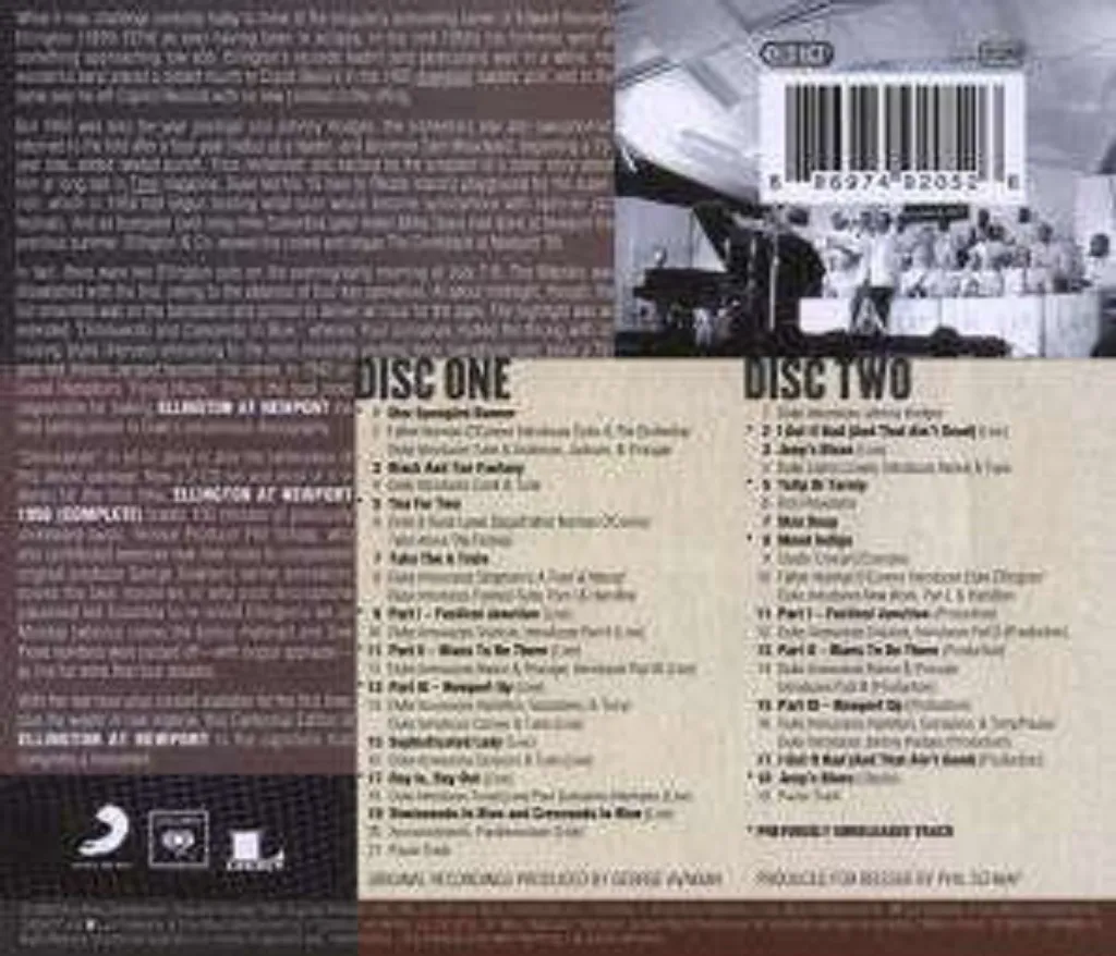 Pack Complet Ellington at Newport 1956 Doppel-CD : Version Intégrale