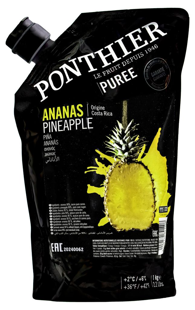 Ponthier ANANAS VICTORIA PÜREE Frucht-Mark-Püree 1 KG