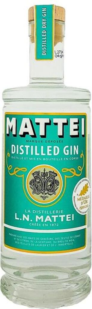 Mattei Distilled Dry Gin 700ml 40% Vol.
