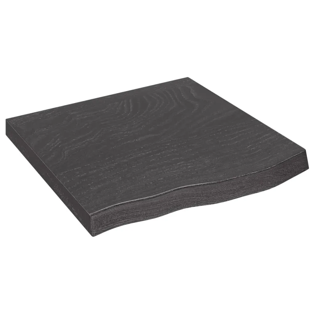 Piano Tavolo Rovere Massello 60x60 cm Marrone Trattato | SYFAX™ Shop