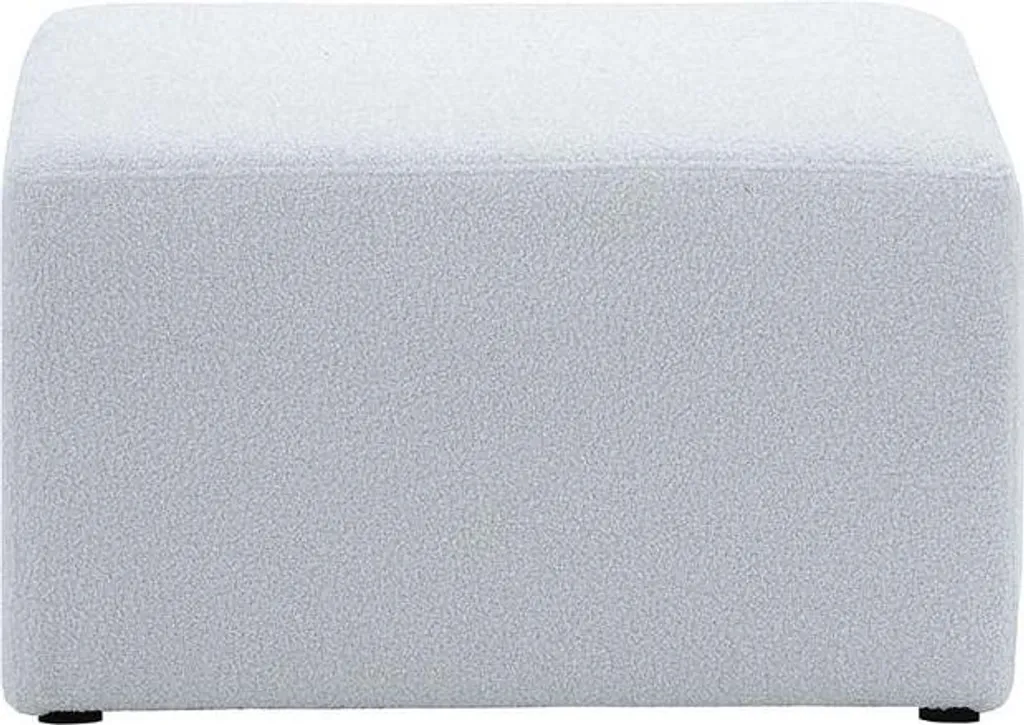 Pouf robuste Amy, assise compacte gain de place pour petits salons