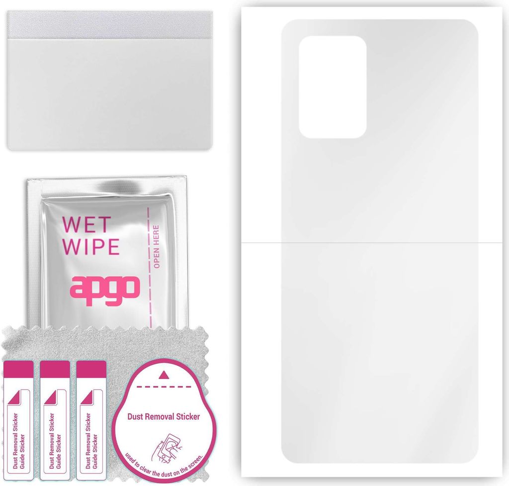 apgo Rückseite Schutzfolie, klar, kompatibel mit Realme Narzo 30 Pro, Hinten Hydrogel-Displayschutzfolie mit Positionierhilfe, kratzfest, einfache...