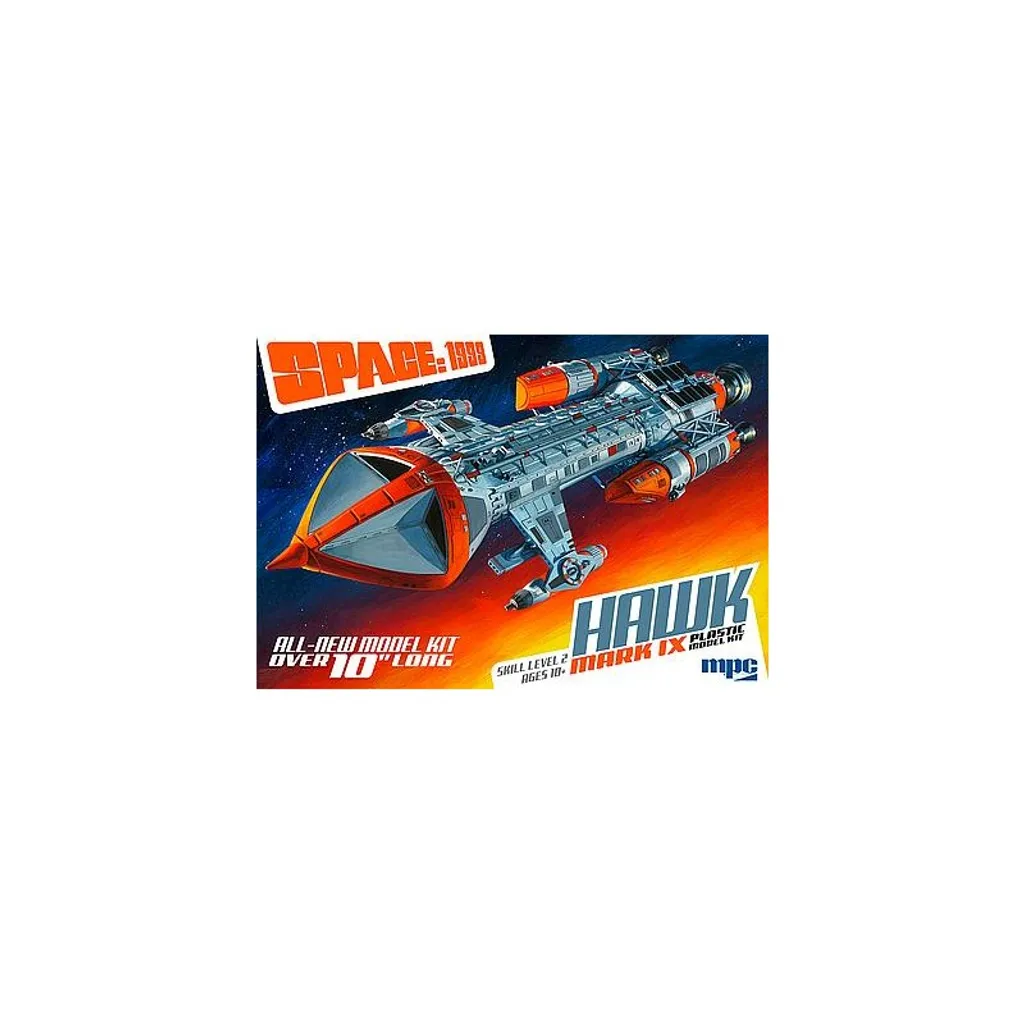 Maquette Cosmos 1999 Hawk MK IX AMT MPC échelle 1/72 pour diorama spatial