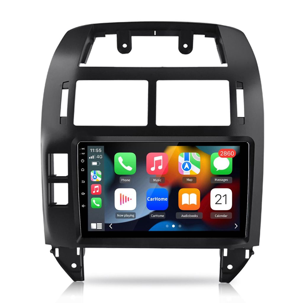 9'' Andriod 15 Autoradio 8Kern Carplay Andriod Auto Für VW Polo 9N 2001-2009 GPS Navi DAB+ WIFI Bluetooth FM RDS SWC DSP 2Din USB 4+64GB