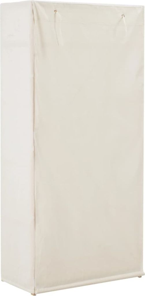 Kleiderschrank Weiß 79 x 40 x 170 cm Stoff , Produktbild 3