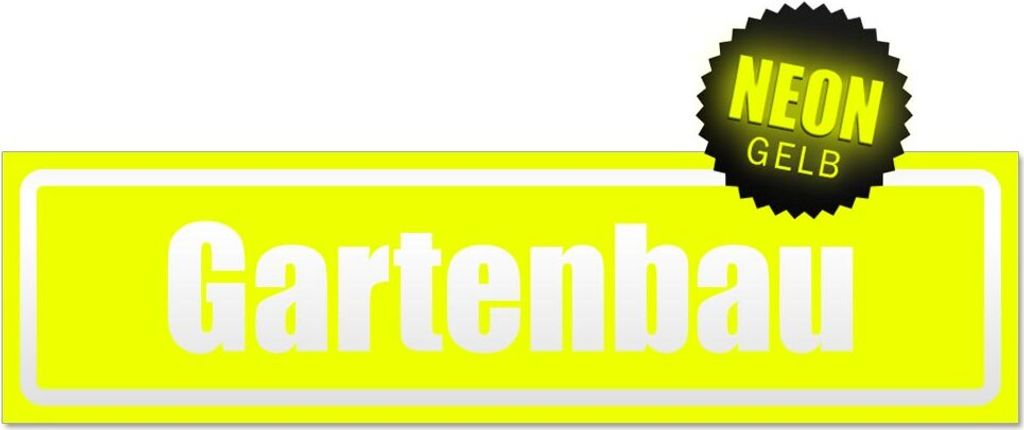 Gartenbau invertiert Magnetschild Schild magnetisch