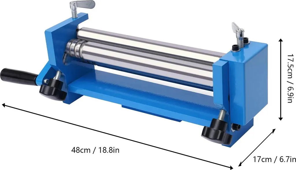 Roulage de tôle sans déformation : cintreuse manuelle 300 mm réglable