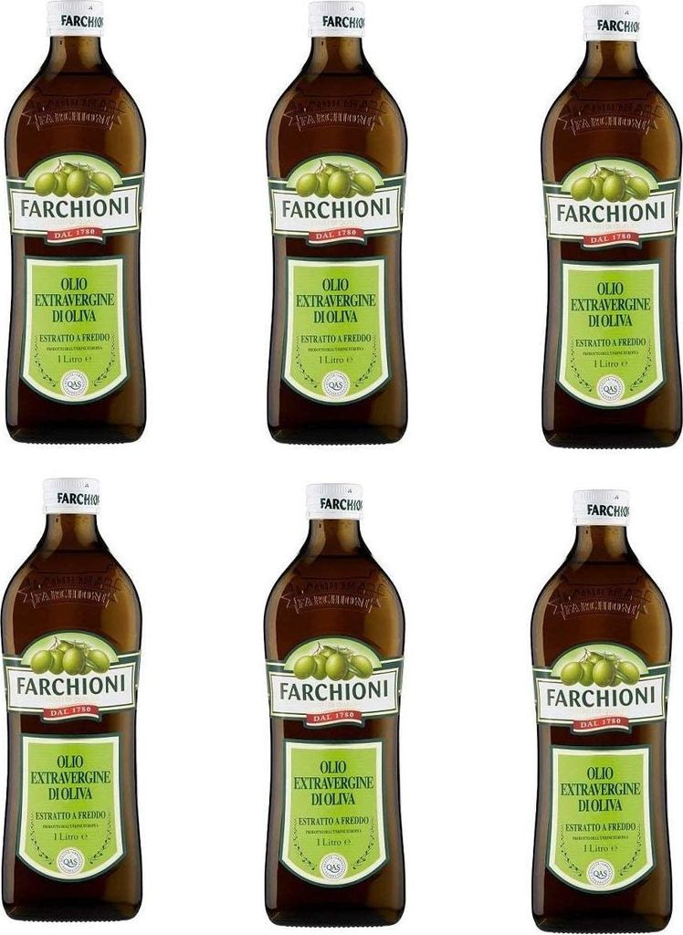 6x Farchioni Classico Extra Native Olive Oil 1 Litre Olive Produktbild 