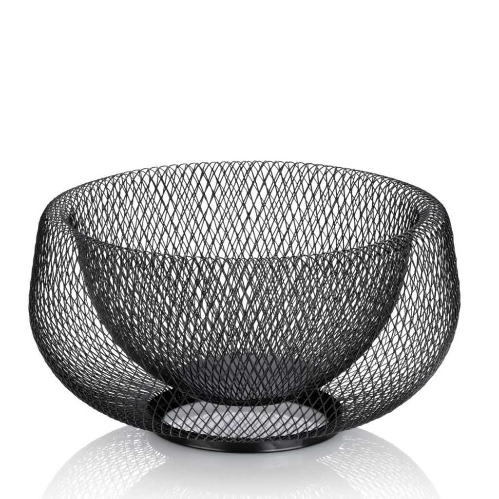 Elegantní stylový koš na ovoce Marlo Black Ø 22,5 cm Kovová Obrázek produktu 