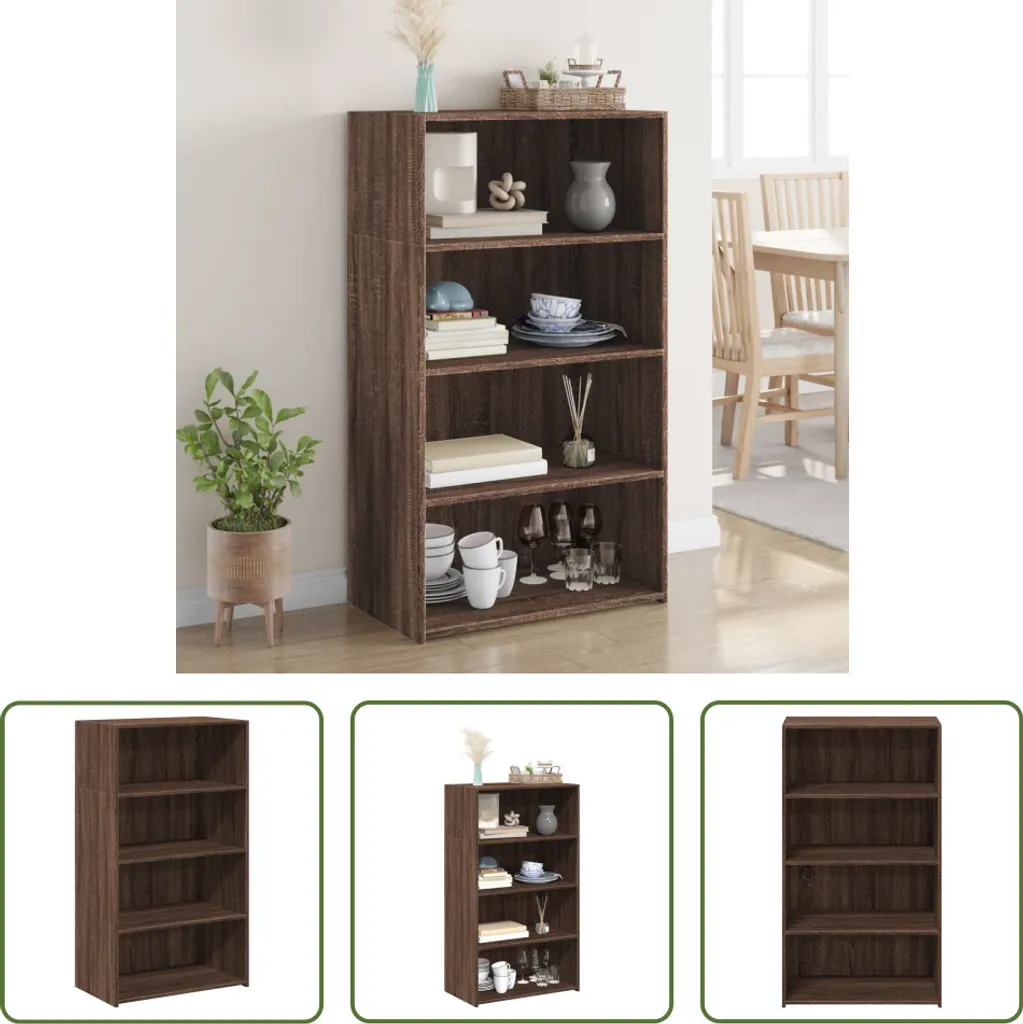 Credenza Marrone Rovere 70x41x124 cm - Mobile Living Store Robusto