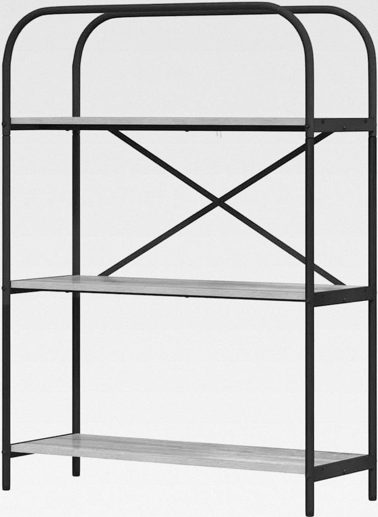 Bücherregal Graues Sonoma 80 x 30 x 109 cm Holzwerkstoff Lagerregal für Garage, Abstellraum, Kellerregal