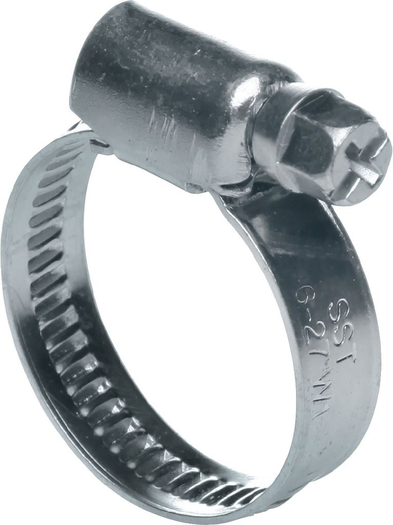 Schlauchschelle B.12mm 40-60mm W1 Preis/100St. SW7 verzinkt