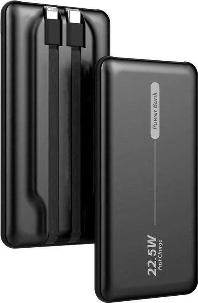 Batterie Externe 10000mAh PD 22.5W - Chargeur Portable Universel Noir