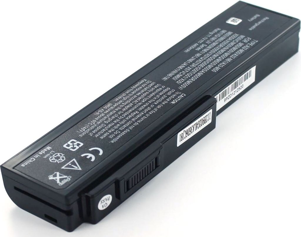 Akku für Asus Pro64J Li-Ion 11,1 Volt 4400 mAh schwarz.