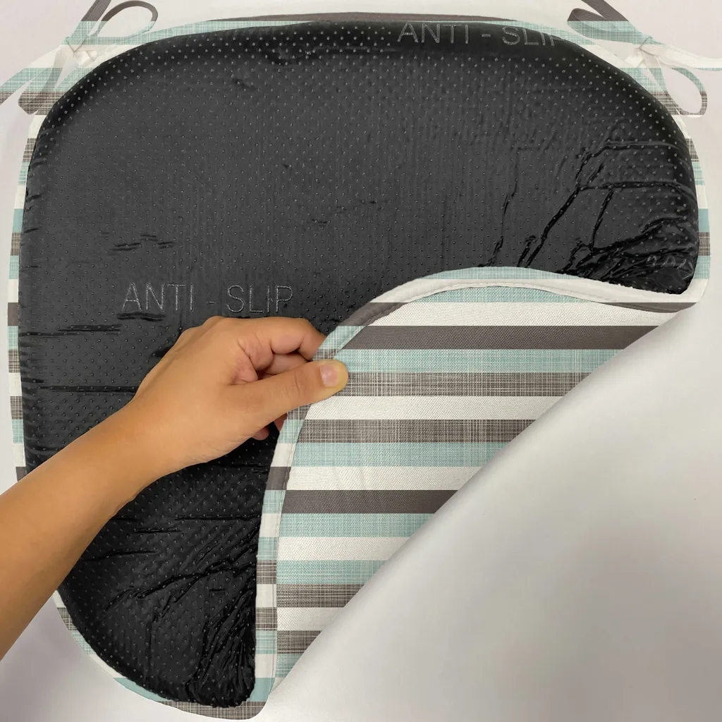 Galette de Chaise Rétro Imperméable 40x40cm - Confort et Sangles de Fixation